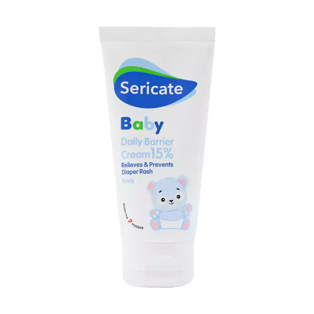 Sericate Baby Daily Barrier Cream 15Percent قیمت کرم روزانه محافظ کودک 15% زینک اکسید سری کیت بیبی
