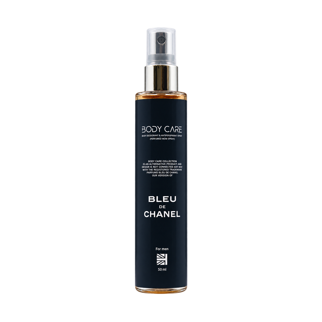 مام اسپری عطری مردانه بادی کر مدل Bleu De Chanel حجم 50 میلی لیتر
