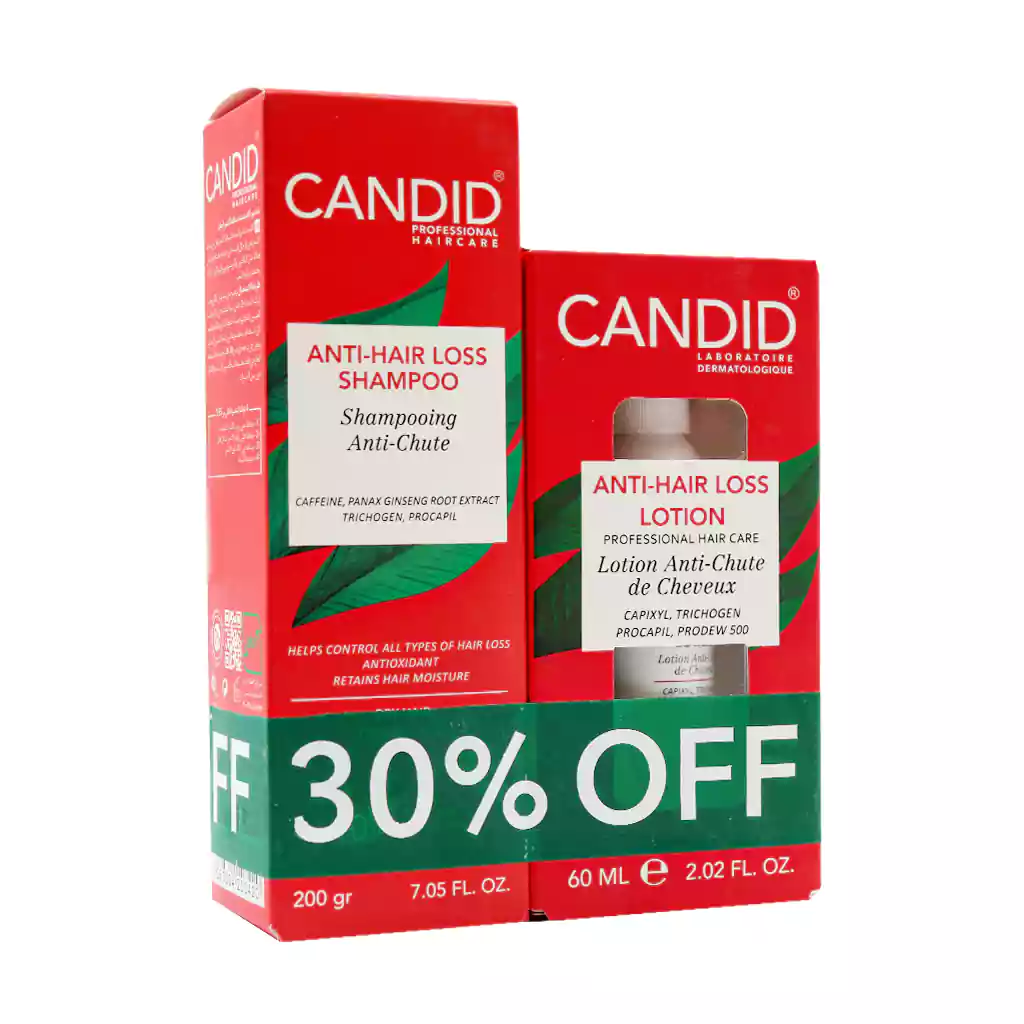 Candid Anti Hair Loss Shampoo And Lotion پک شامپو و تونیک ضد ریزش مو خشک کاندید Candid Anti Hair Loss Shampoo And Lotion پک شامپو و تونیک ضد ریزش مو خشک کاندید
