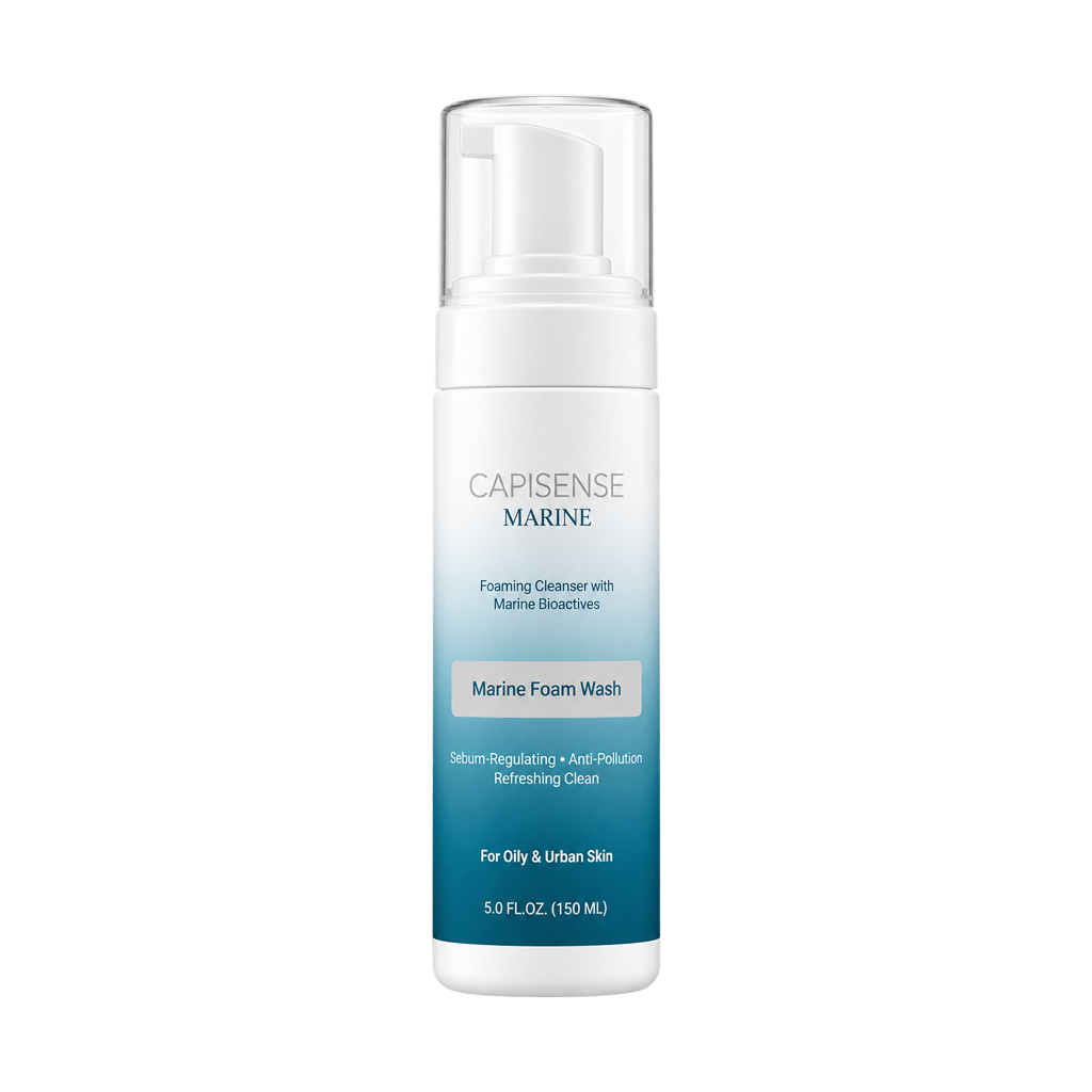 Capisense Marine Seaweed Foam Wash 150 ml فوم شوینده صورت حاوی عصاره جلبک دریایی کپیسنس 150 میلی لیتر Capisense Marine Seaweed Foam Wash 150 ml فوم شوینده صورت حاوی عصاره جلبک دریایی کپیسنس 150 میلی لیتر