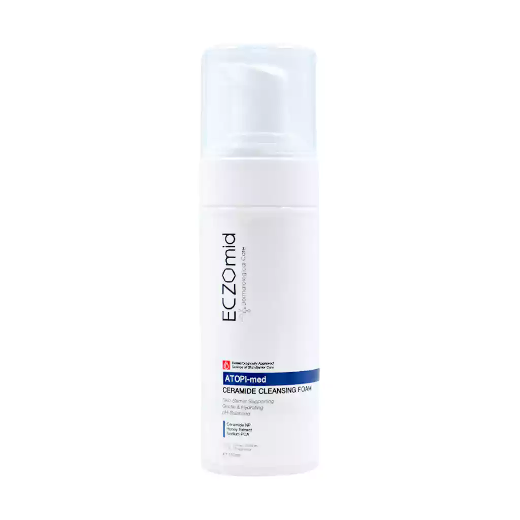 Eczomid Atopi Med Foam 150 ml فوم شستشو صورت سرامید اگزومید مناسب پوست خشک و حساس 150 میلی لیتر Eczomid Atopi Med Foam 150 ml فوم شستشو صورت سرامید اگزومید مناسب پوست خشک و حساس 150 میلی لیتر