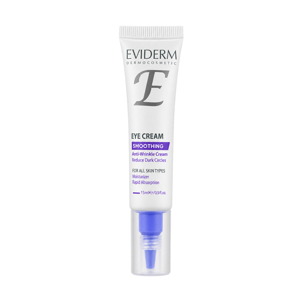 Eviderm Smoothing Eye Cream 15 ml کرم ضد چروک دور چشم اویدرم 15 میلی لیتر Eviderm Smoothing Eye Cream 15 ml کرم ضد چروک دور چشم اویدرم 15 میلی لیتر