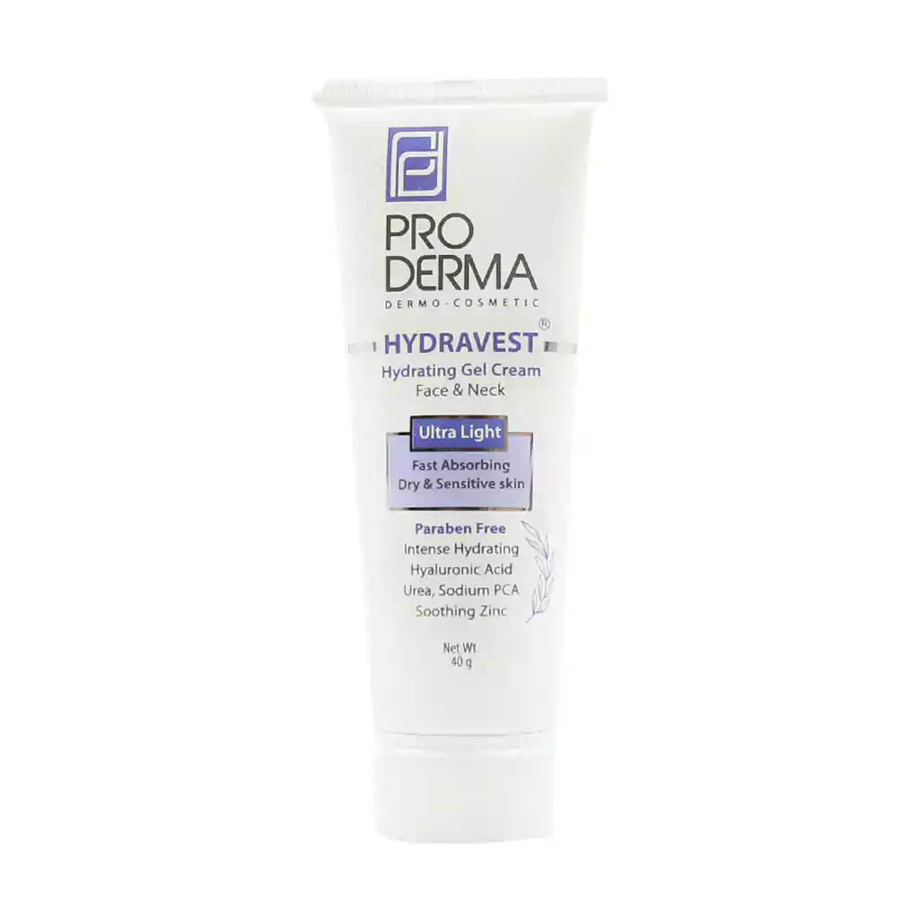 Proderma Hydravest Hydrating Gel Cream 40 g کرم ژل آبرسان هیدرا وست پرودرما مناسب صورت و گردن 40 گرم Proderma Hydravest Hydrating Gel Cream 40 g کرم ژل آبرسان هیدرا وست پرودرما مناسب صورت و گردن 40 گرم